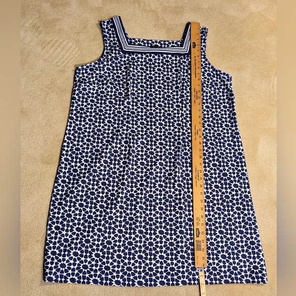 Talbots Blue & White Sleeveless, Stretchy Midi Dress, Casual, Business,‎ Sz 2XP - Picture 7 of 8